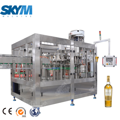 Línea de producción de llenado de máquina embotelladora de bebidas alcohólicas / vino / licores