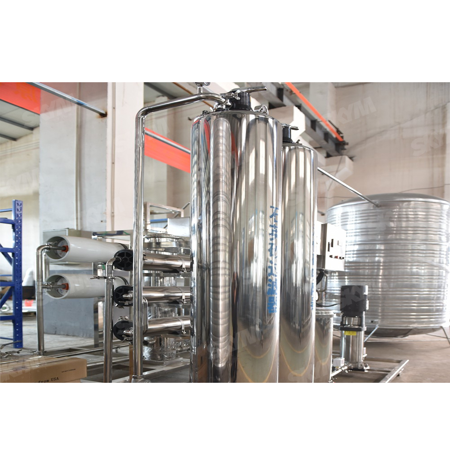 Máquina de tratamiento de agua UV industrial RO 6000LPH